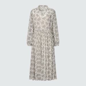 Uniqlo : C Clare Waight Keller Chiffon Pleated Maxi Dress M Medium No Lining
